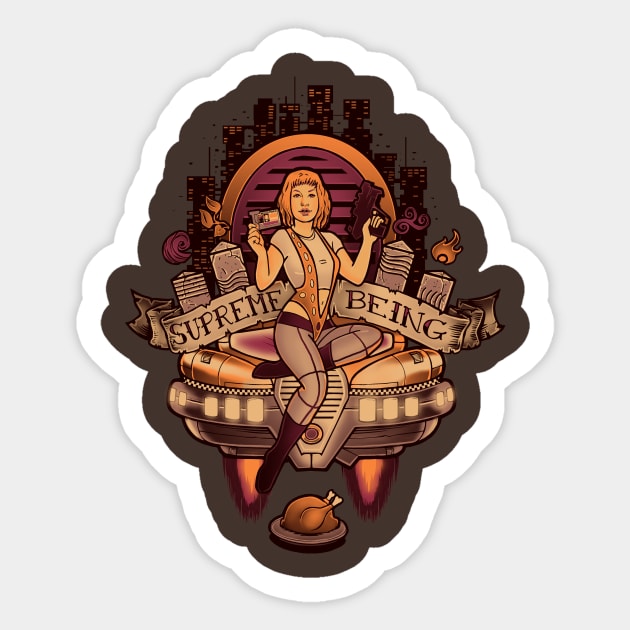 Supreme Being 5th Element Sticker TeePublic